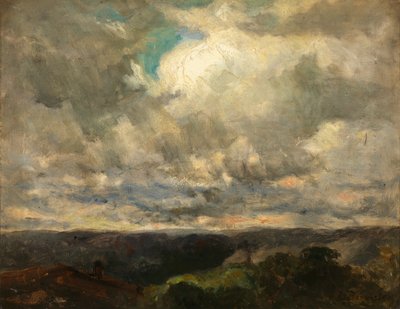 Paisagem sem título, céu nublado. de Edward Mitchell Bannister