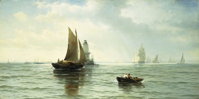 Ao redor do farol, de Edward Moran