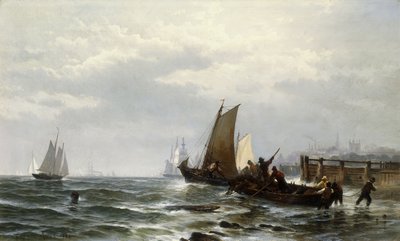 Newcastle no Delaware, 1872 de Edward Moran