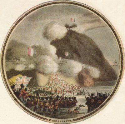 Invasão de São Sebastião, 1815, 1910 de Edward Orme