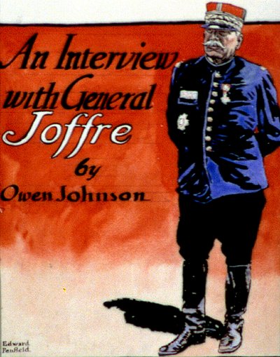 General Joffre (1852-1931), comandante militar francês. Edward Penfield (1866-1925), artista e ilustrador americano. Capa da revista 