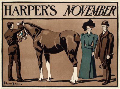 Dama e cavalheiro na exposição equestre, Harper
