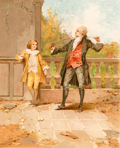 A lição de esgrima de Edward Percy Moran