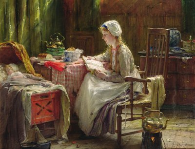 Maternidade (óleo sobre tela) de Edward Portielje