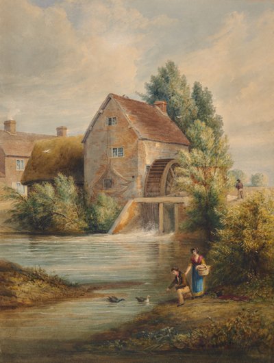 Um moinho de água em Warwickshire de Edward Pretty
