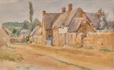 Paisagem com casas de campo de Edward Pretty