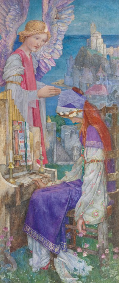 Santa Cecília (óleo sobre tela) de Edward Reginald Frampton