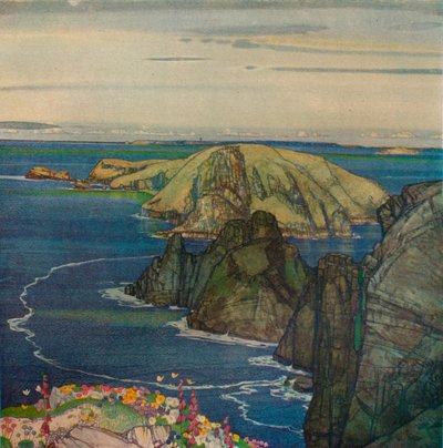 A ilha de Brecqhou, Off Sark, c1921 de Edward Reginald Frampton