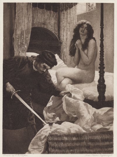Il Pecorone: Day I, Novel II, A Lesson in Love (lito) de Edward Robert Hughes