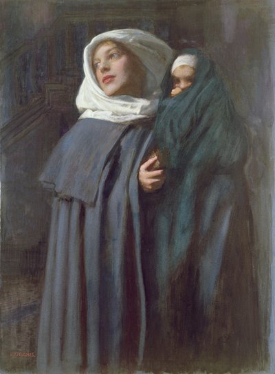 Mãe e filho (wc) de Edward Robert Hughes