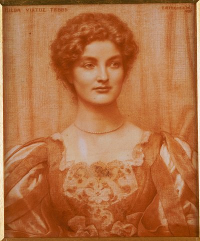 Retrato de Hilda Virtue Tebbs, 1897 de Edward Robert Hughes