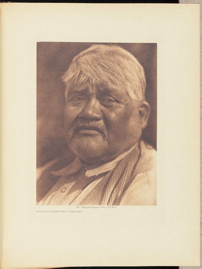 Capitão Big Man - Diegueño de Edward S. Curtis