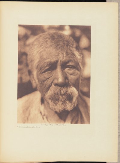 Um tipo Diegueño do Norte de Edward S. Curtis