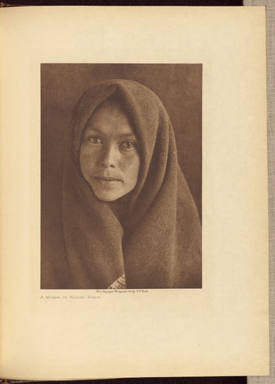 Uma mulher de Kiusta - Haida de Edward S. Curtis