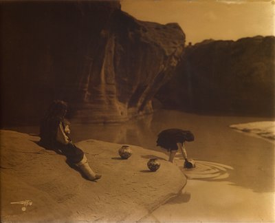 No Velho Poço de Acoma de Edward S. Curtis