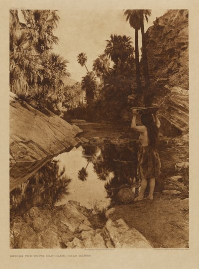 Antes da chegada do homem branco - Palm Canon de Edward S. Curtis