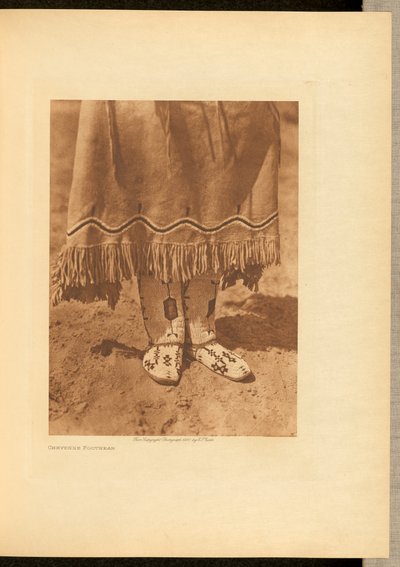 Calçado cheyenne de Edward S. Curtis
