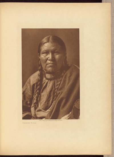 Mulher de Cheyenne de Edward S. Curtis