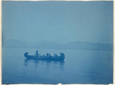 Travessia do lago - Kutenai de Edward S. Curtis