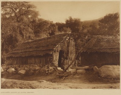 Casa Diegueño em Santa Ysabel de Edward S. Curtis