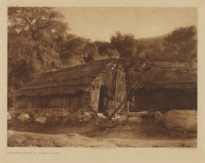Casa Diegueño em Santa Ysabel de Edward S. Curtis