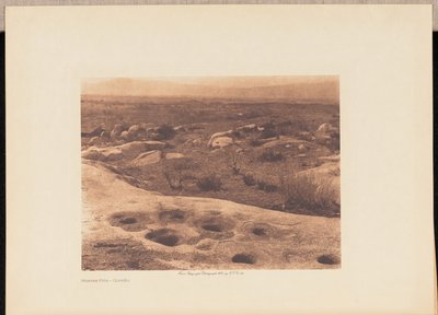 Poços de argamassa - Cupeño de Edward S. Curtis