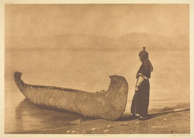 Na margem do lago - Kutenai de Edward S. Curtis