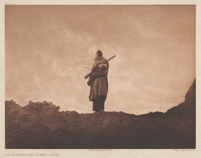 Portfolio III, Chapa 110: O caçador de ovelhas da montanha de Edward S. Curtis