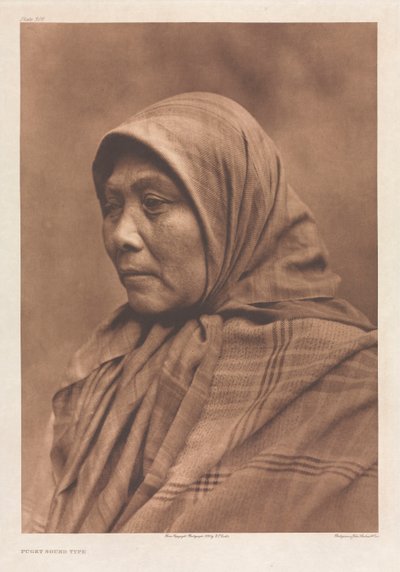 Portfólio IX, Placa 308: Tipo Puget Sound de Edward S. Curtis