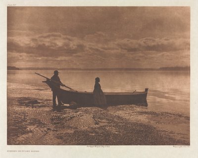 Portfólio IX, Placa 312: Noite em Puget Sound de Edward S. Curtis