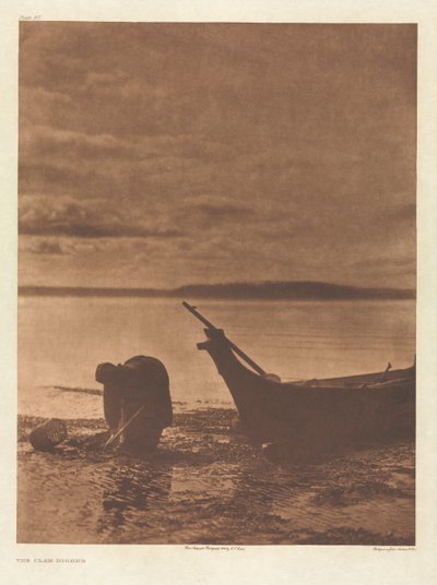 Portfólio IX, Placa 317: The Clam Digger de Edward S. Curtis