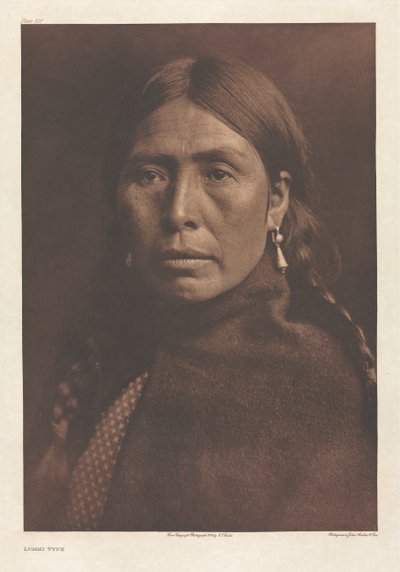 Portfólio IX, Placa 320: Tipo Lummi de Edward S. Curtis