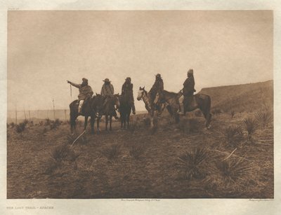 Portfolio I, Chapa 19: O Trilho Perdido - Apache de Edward S. Curtis