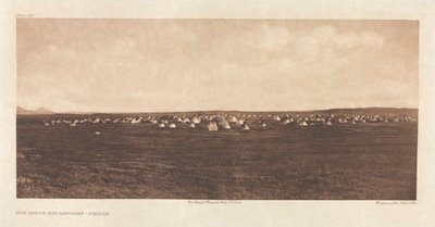 Portfólio VI, Placa 192: Acampamento de Dança do Sol - Piegan de Edward S. Curtis