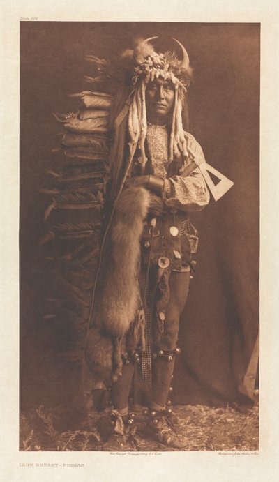 Portfólio VI, Placa 206: Peito de Ferro - Piegan de Edward S. Curtis