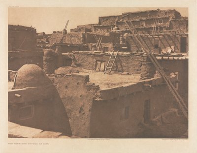 Portfolio XVII, Prato 609: As casas em socalcos de Zuñi de Edward S. Curtis
