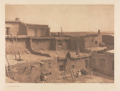 Portfolio XVII, Chapa 615: Um canto de Zuñi de Edward S. Curtis