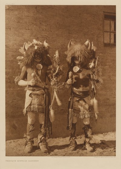 Dançarinos de Tesuque Buffalo de Edward S. Curtis