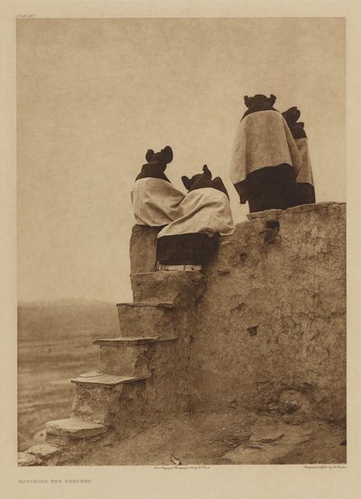 A observar os dançarinos de Edward S. Curtis