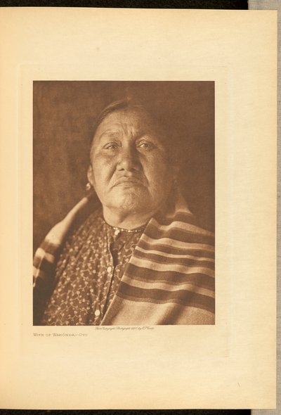 Mulher de Wakónda - Oto de Edward S. Curtis