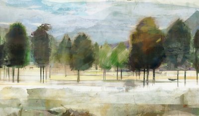 Paisagem Florestal Abstrata de Edward Selkirk