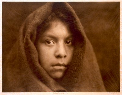 Uma donzela Makah de Edward Sheriff (after) Curtis