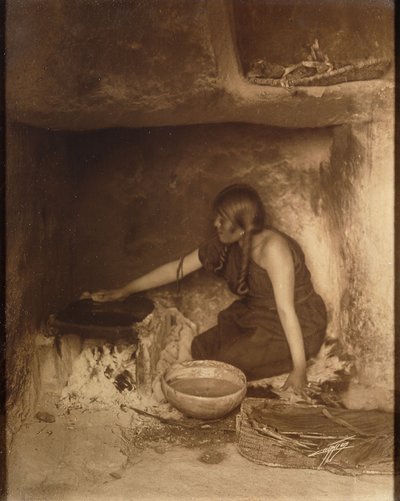 O Piki Maker, Hopi de Edward Sheriff Curtis