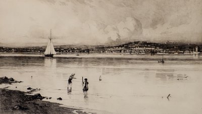 Ferry Broughty de Tayport (gravura) de Edward Smith Hodgson