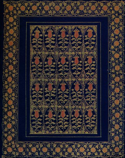 Encadernação em Marrocos Azul com Embutimento e Ferramentas de Ouro, 1914 de Edward Sullivan