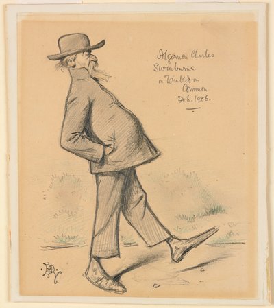 Algernon Charles Swinburne em Wimbledon Common de Edward Tennyson Reed