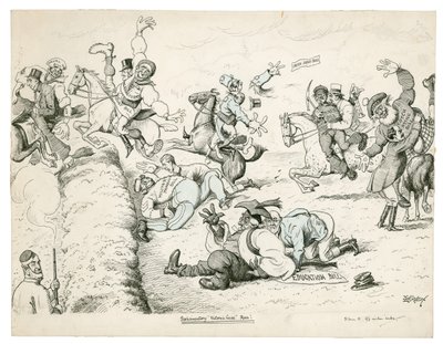 Corrida Parlamentar Victoria Cross! (tinta no papel) de Edward Tennyson Reed