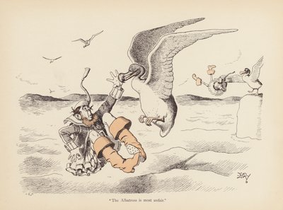 Rabos com torção: O Albatroz (cor litho) de Edward Tennyson Reed