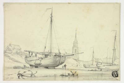Igreja em Scheveningen de Edward William Cooke