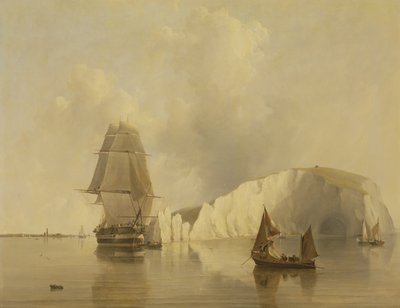 Fora das agulhas, ilha de Wight de Edward William Cooke